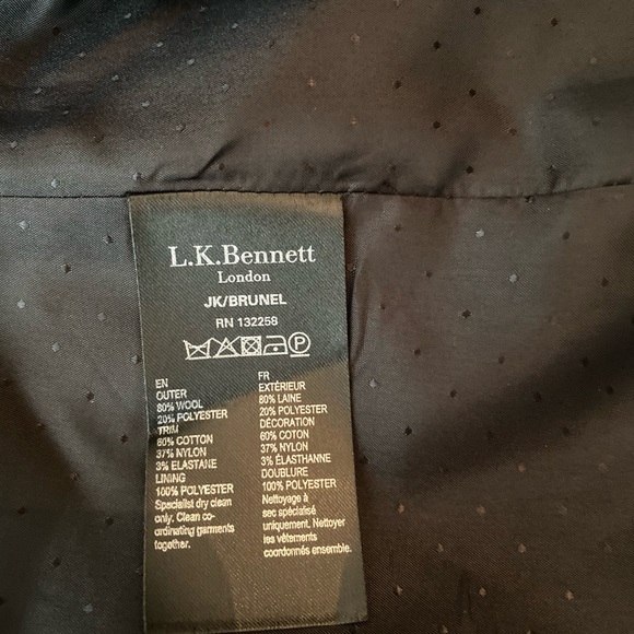 L.K. Bennett Peplum Tweed Jacket - Picture 7 of 8